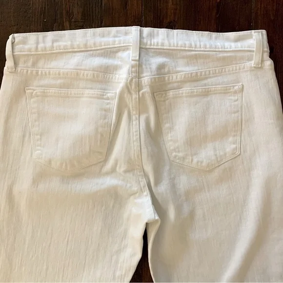J. Crew Slim Broken In Boyfriend Jeans White Size 31T - Picture 6 of 10